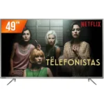TELA DISPLAY Smart TV LED 49" Ultra HD 4K Toshiba 49U7800 3 HDMI 2 USB Wi-Fi Integrado Conversor Digital - Imagem 2